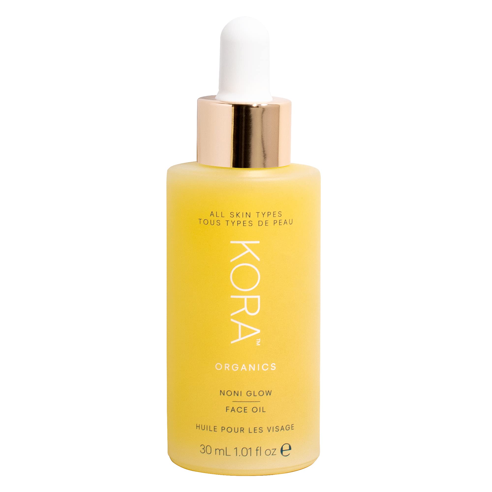 KORA Organics Noni Glow Hydrating Face Oil with Rosehip, Gua Sha Oil, Certified Organic, Cruelty Free, 0.34 fl oz - Face Care Beauty Products for Women