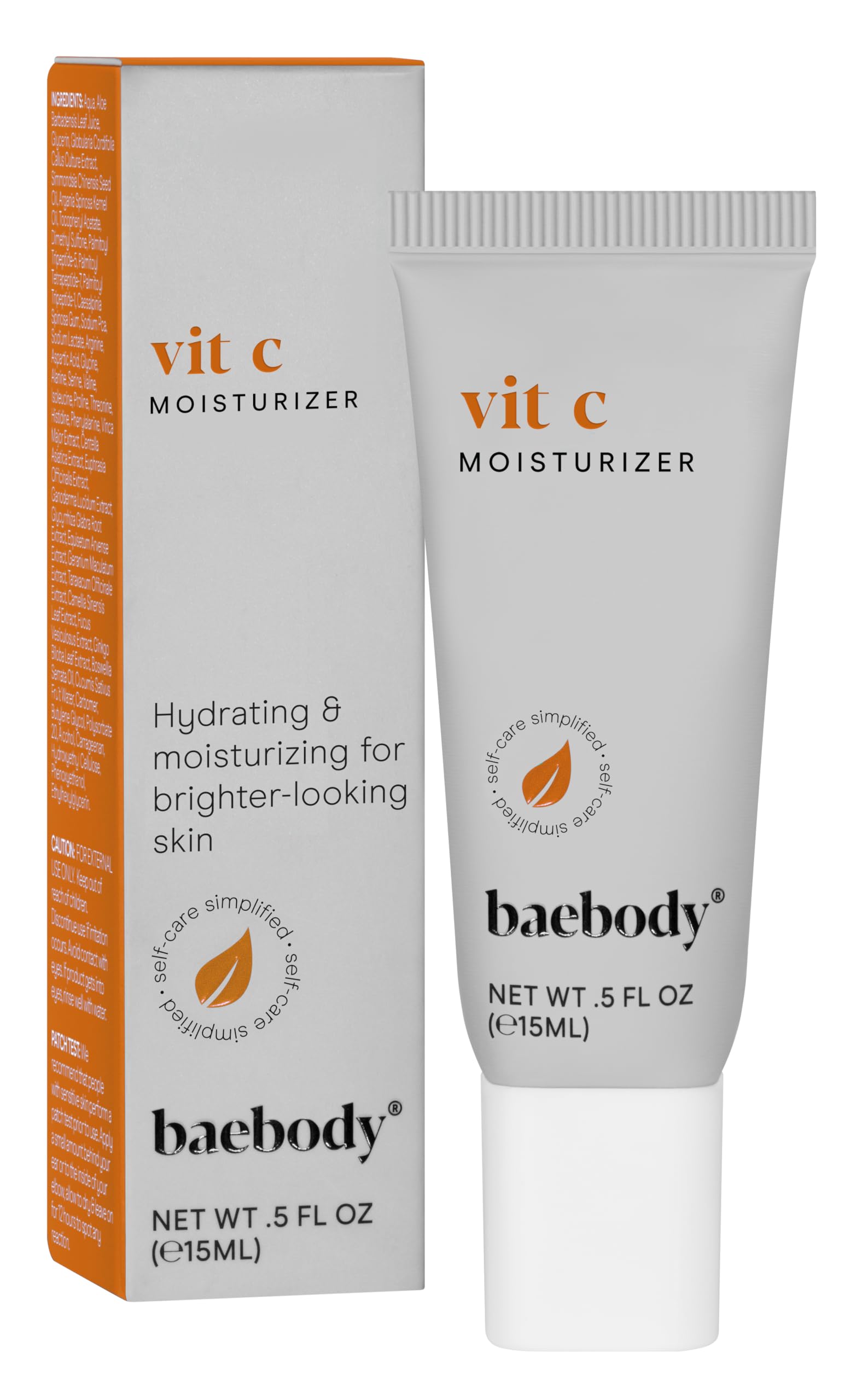 Baebody Made in USA Vitamin C Face Moisturizer - Brightening Vitamin C Cream Moisturizer with Jojoba Oil - Anti Aging and Hydrating (1.7 fl oz/50 ml)